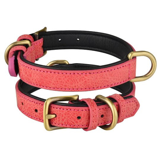 Dog Leather Collar - Premium Genuine Leather GROOMY