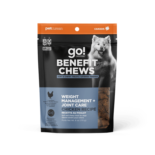 Go! Benefit Chews Weight Management + Joint Care Soft and Chewy Treats Chicken Recipe For Dogs