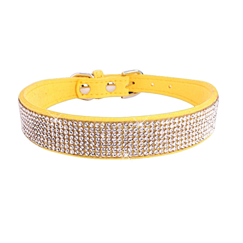 Crystal Rhinestone Reflective Dog Collar - JCEE Shop