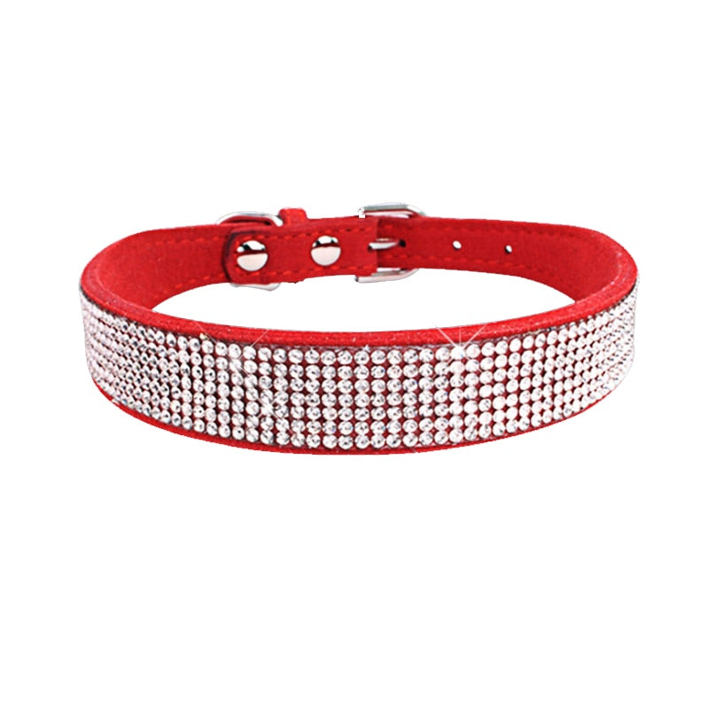 Crystal Rhinestone Reflective Dog Collar - JCEE Shop