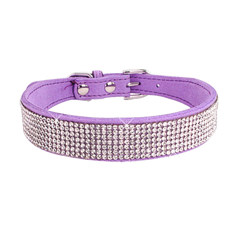Crystal Rhinestone Reflective Dog Collar - JCEE Shop