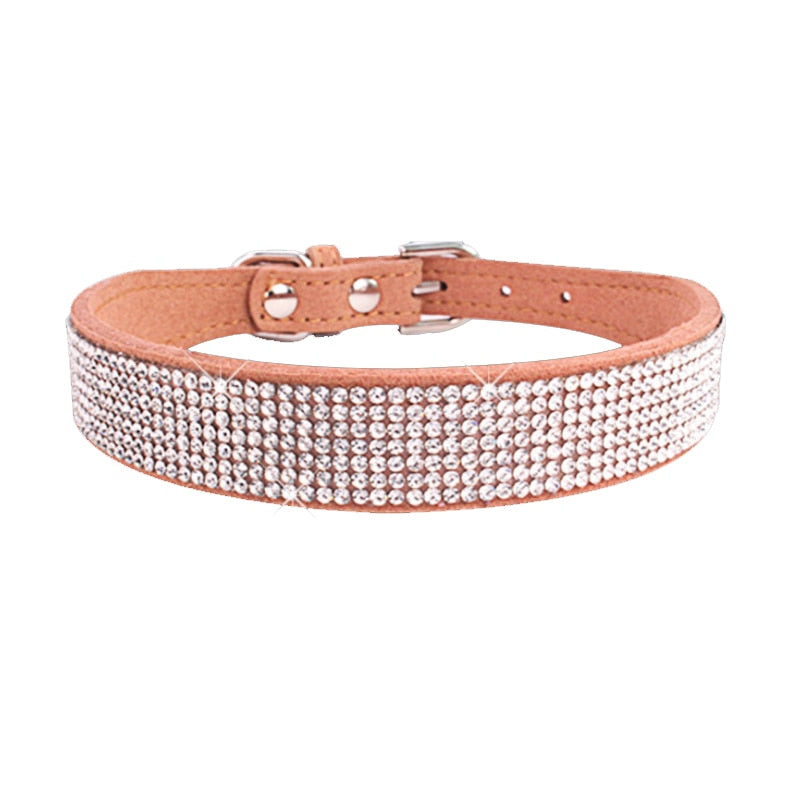 Crystal Rhinestone Reflective Dog Collar - JCEE Shop