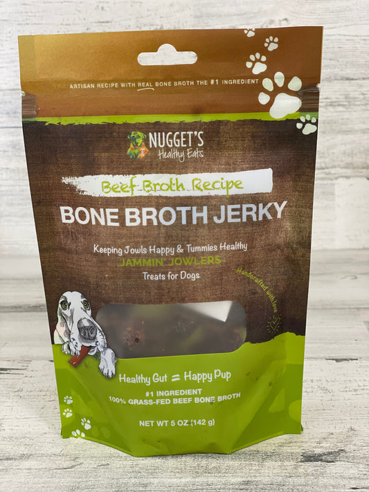 Nugget's Beef Bone Broth Jammin' Jowlers Jerky