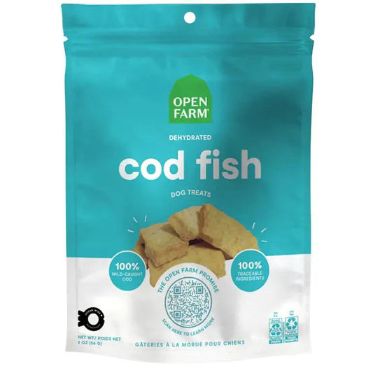 Open Farm Dog Treats Dehydrated Cod Fish Treats