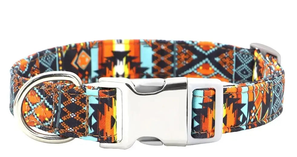 Personalized Dog Collar w/ Patterns - Engrave Your Pet's ID GROOMY