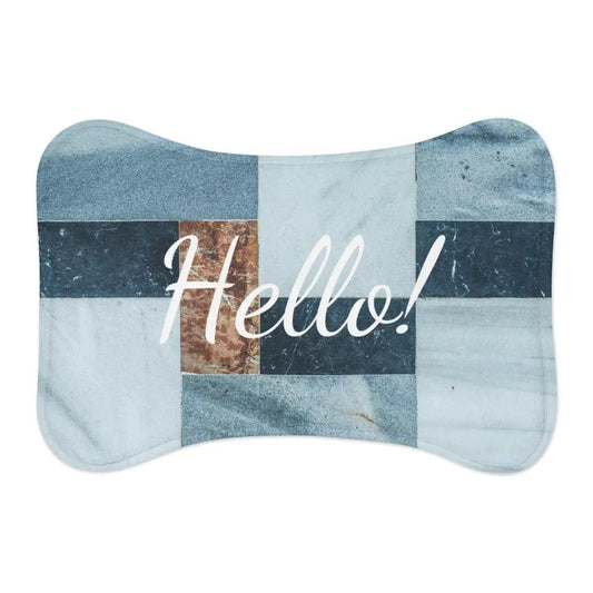 Personalize Pet Food Mat - Blue Ocean Patterns GROOMY