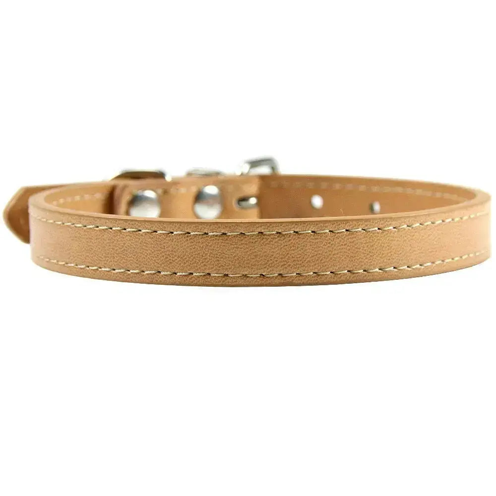 Personalized Leather Cat Collar GROOMY