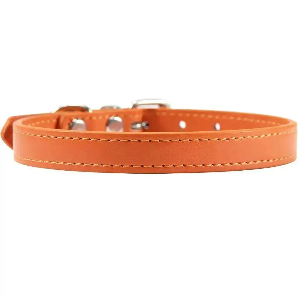 Personalized Leather Cat Collar GROOMY
