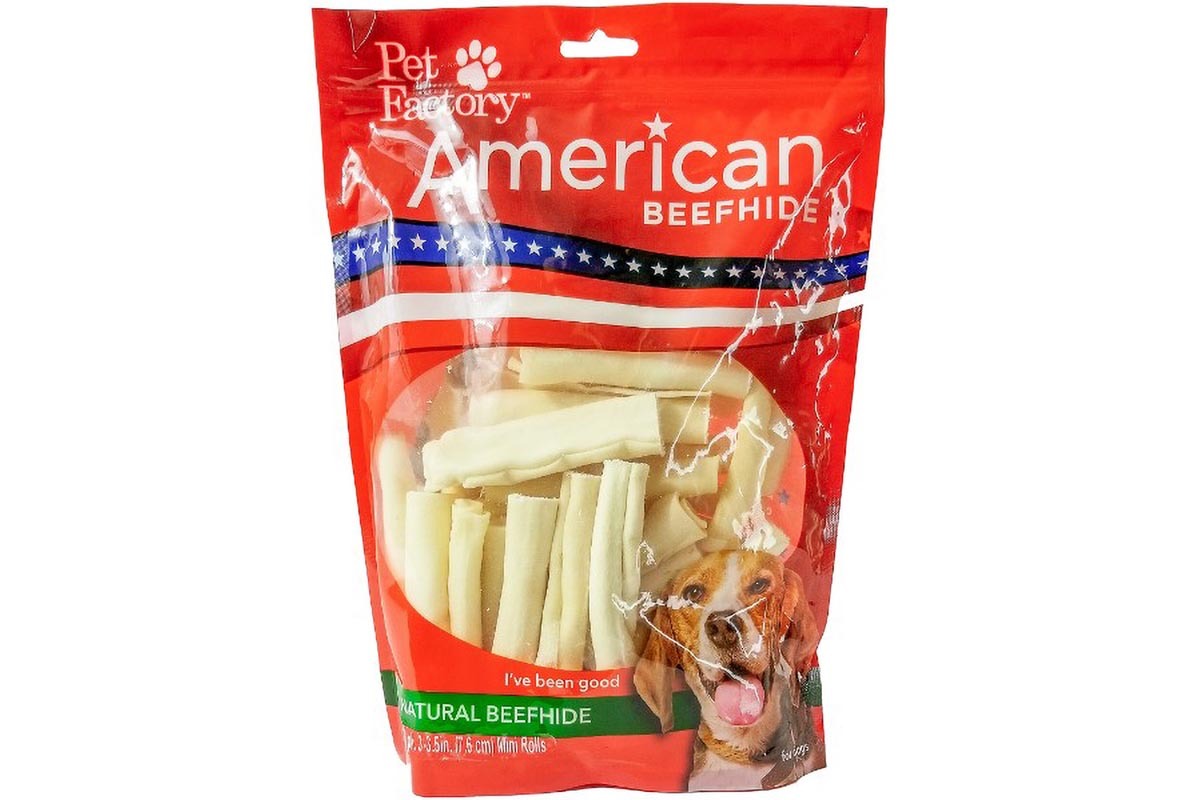 Pet Factory - American Beefhide Mini Rolls Flavored Dog Treats