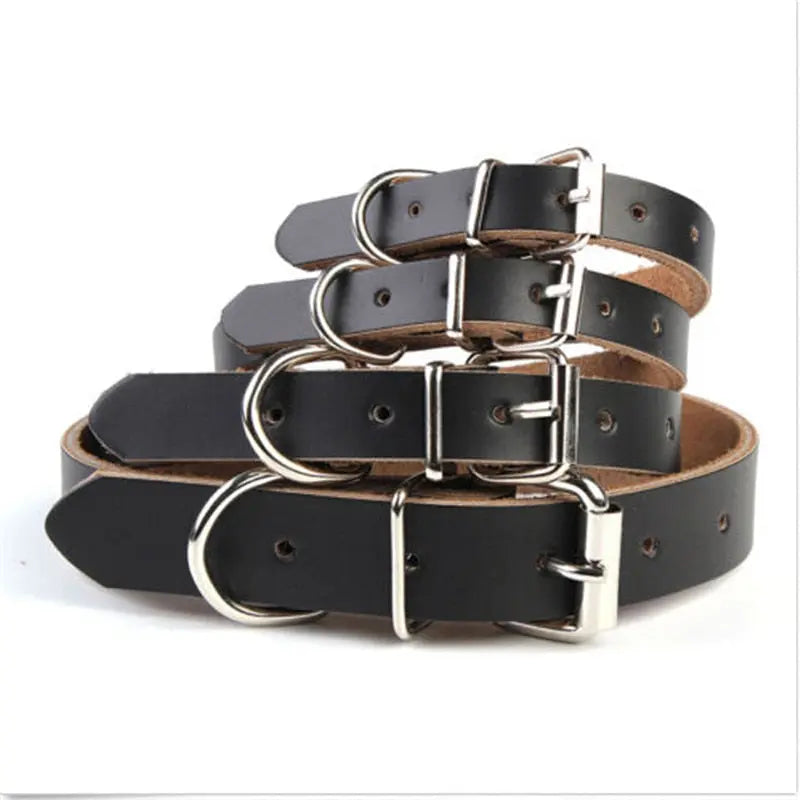 Premium Leather Collar - Brown & Black GROOMY