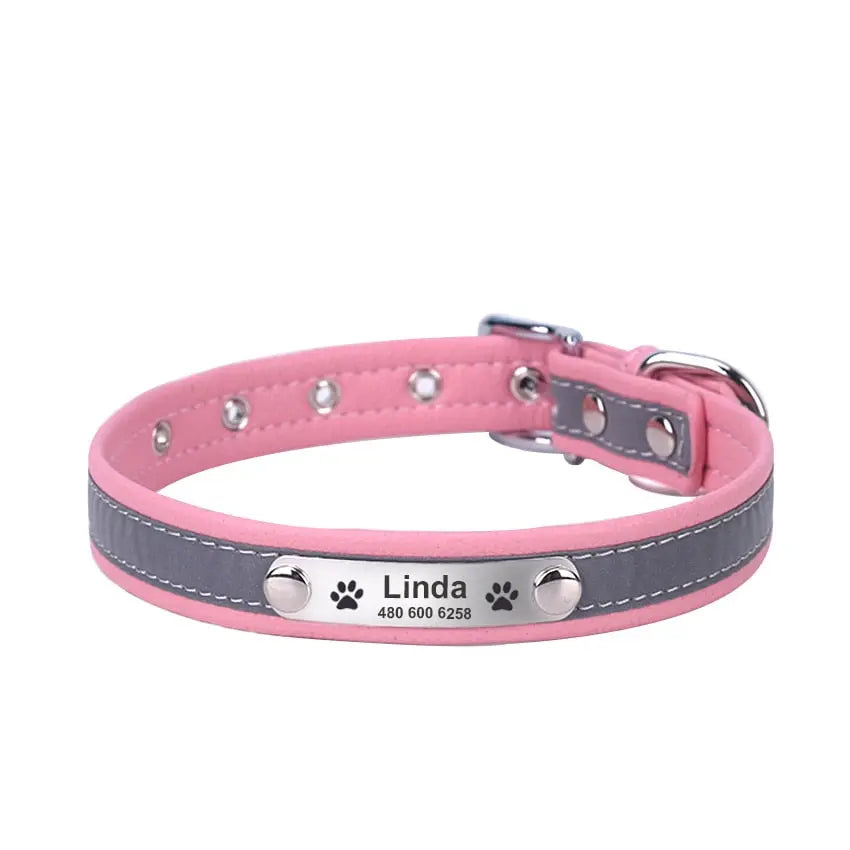 Reflective Dog Collars - Engrave Your Pet's ID GROOMY