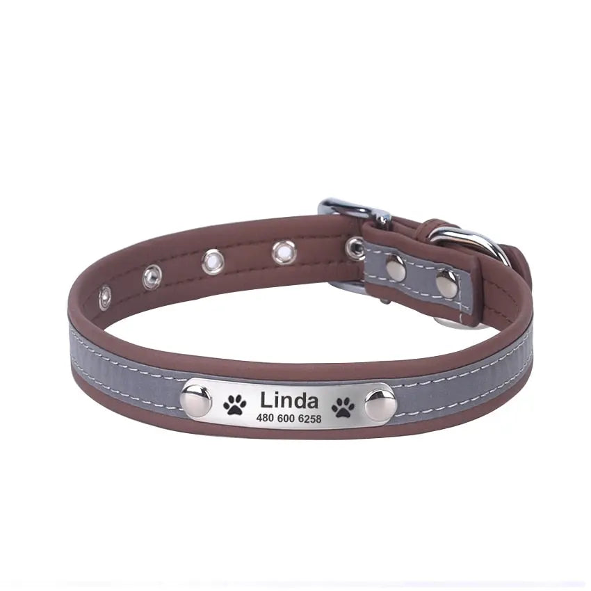 Reflective Dog Collars - Engrave Your Pet's ID GROOMY