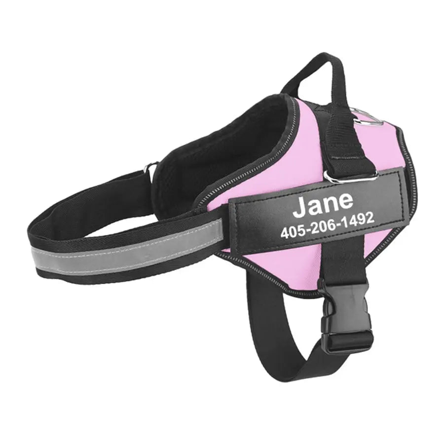 Reflective Dog Harness - Engrave Your Pet's ID GROOMY