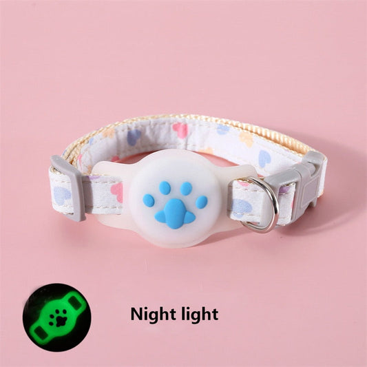Cute Cartoon Noctilucent Adjustable Collar For Apple Airtag Location Tracker Dog Cat Anti-lost Protection Case For Airtag Collar GROOMY