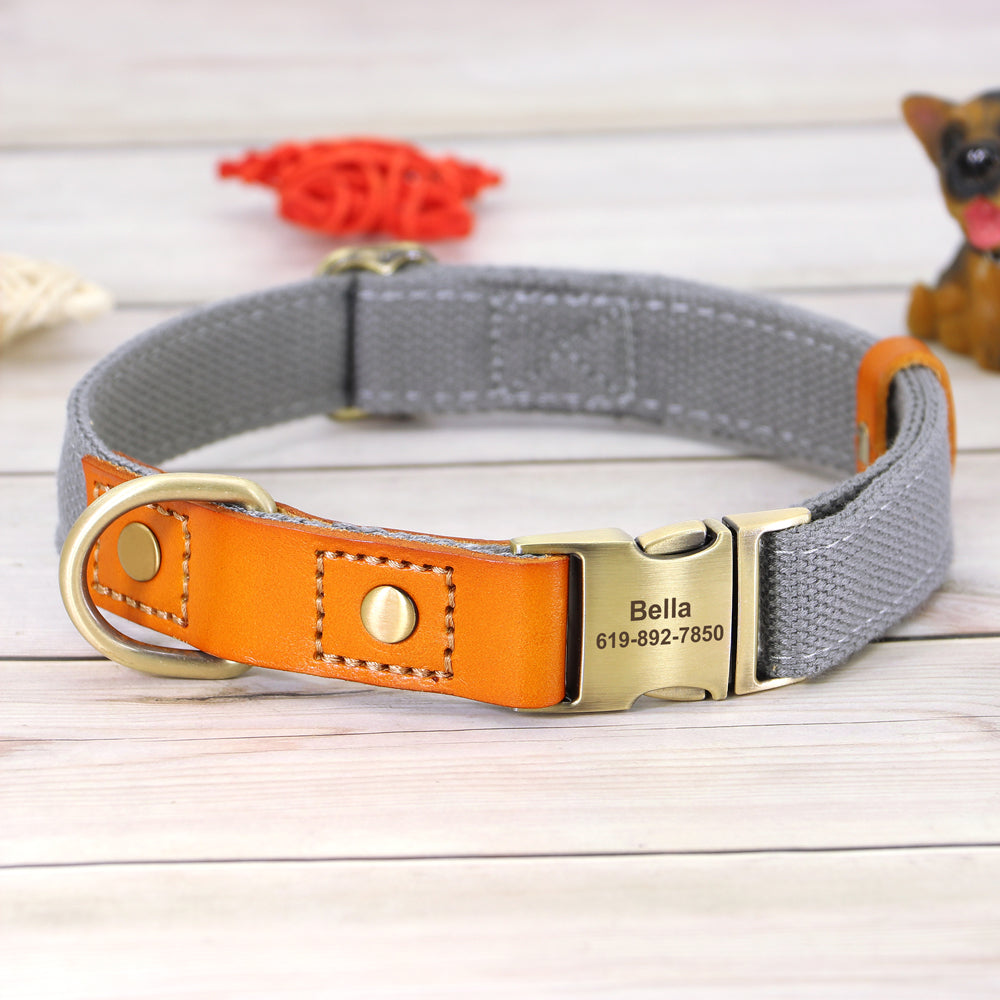 Custom Dog Collar Leash Set GROOMY