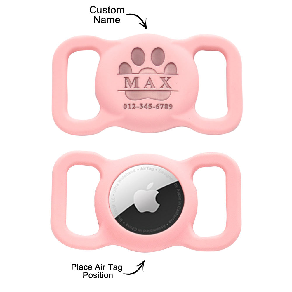 Custom Engraved Air Tag Holder Cute Pet Gift for Pet Owners