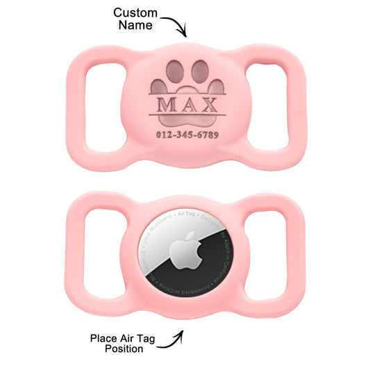 Custom Engraved Air Tag Holder Cute Pet Gift for Pet Owners