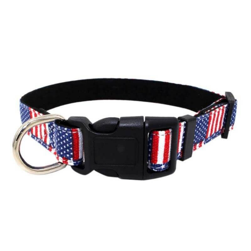 American Flag Dog Collar