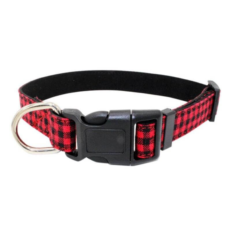 Buffalo Check Dog Collar