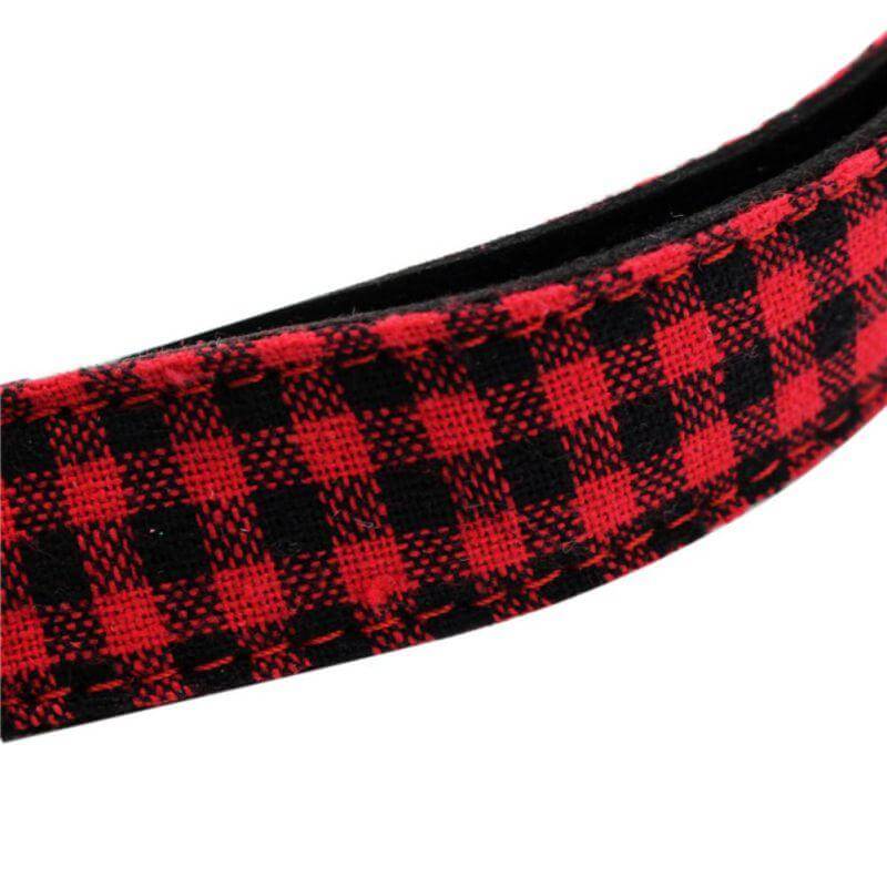 Buffalo Check Dog Collar