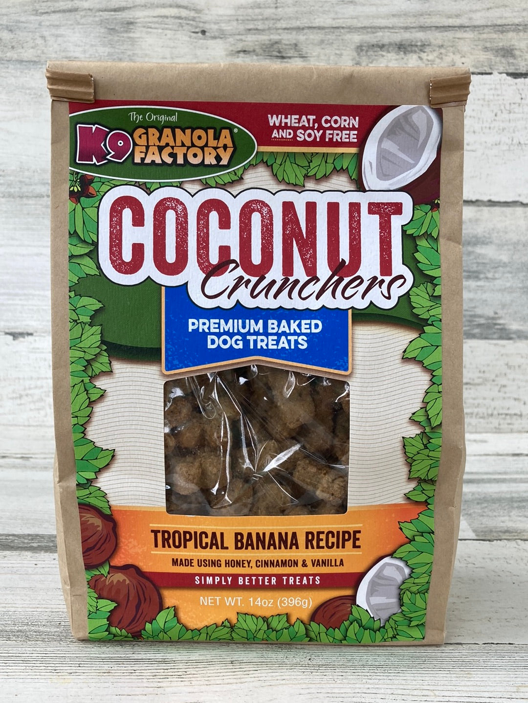 K9 Granola Factory Coconut Crunchers Tropical Banana Treats 14oz