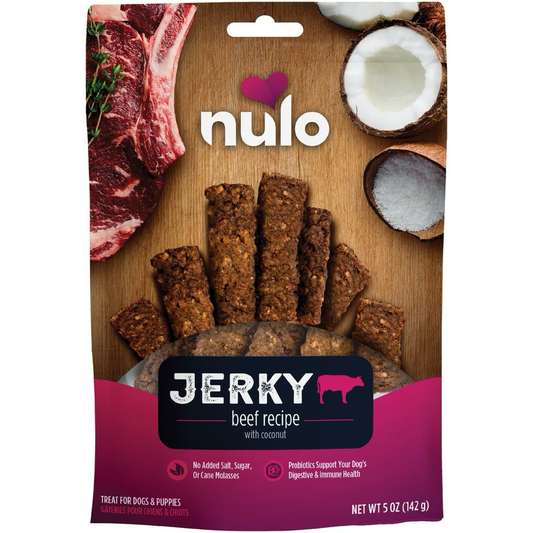 Nulo Freestyle Grain-Free Beef Recipe with Coconut Jerky Dog Treats