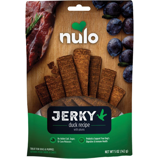 Nulo Freestyle Grain-Free Duck Recipe with Plum Jerky Dog Treats