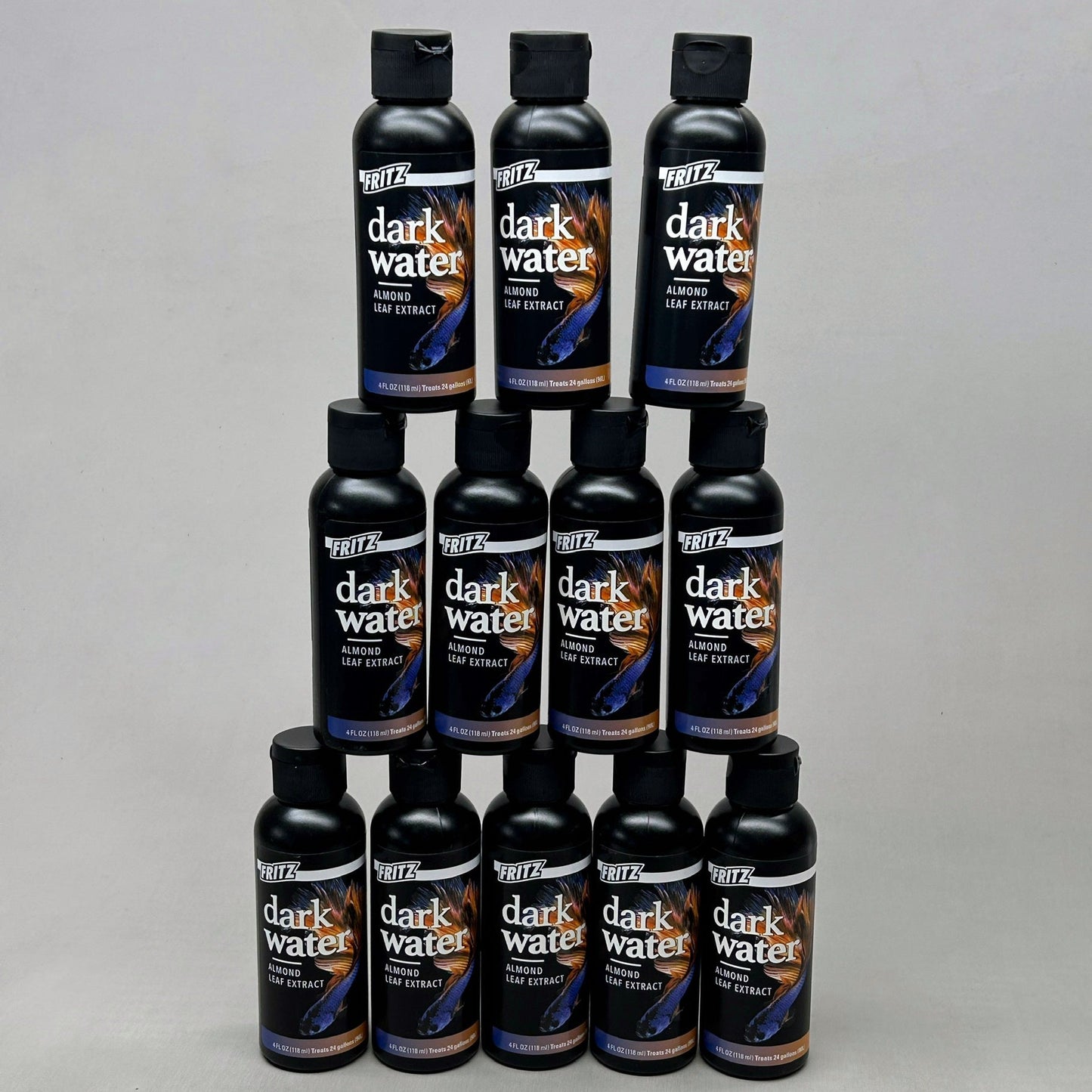 FRITZ Case of 12 Dark Water Almond Leaf Extract for Bettas 4 Oz BB 06/25 (New)