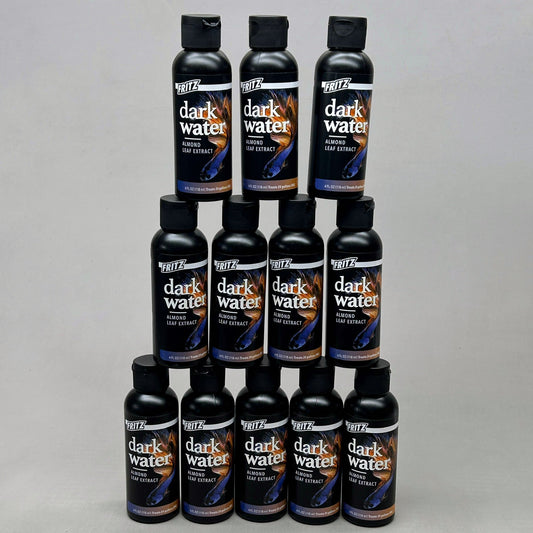 FRITZ Case of 12 Dark Water Almond Leaf Extract for Bettas 4 Oz BB 06/25 (New)