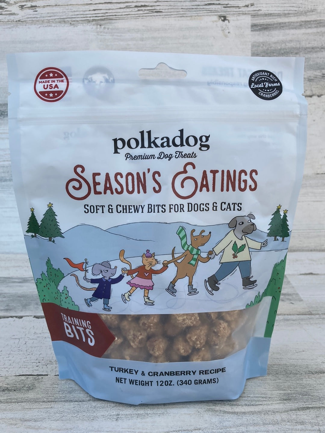 PolkaDog Season’s Eatings Dog & Cat Treats 12oz