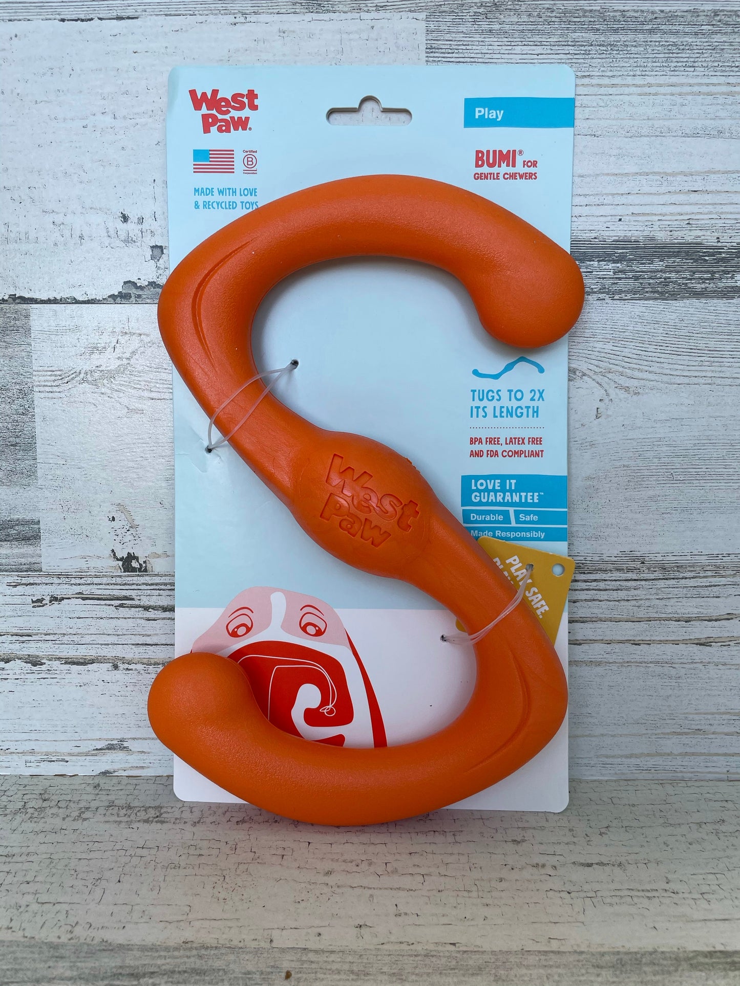 West Paw Bumi Rubber Dog Toy