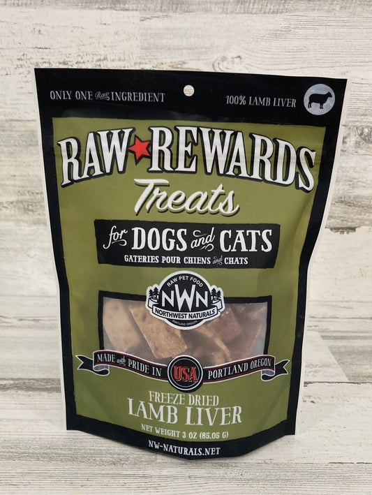 Northwest Naturals Lamb Liver Dog Treats 3oz