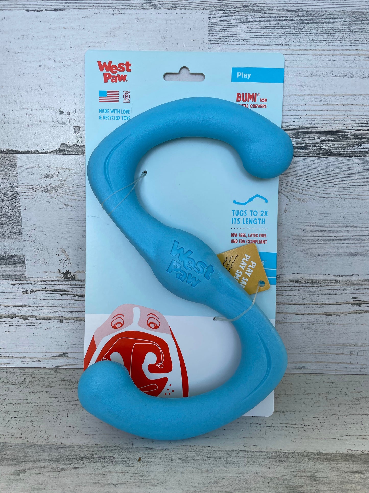 West Paw Bumi Rubber Dog Toy