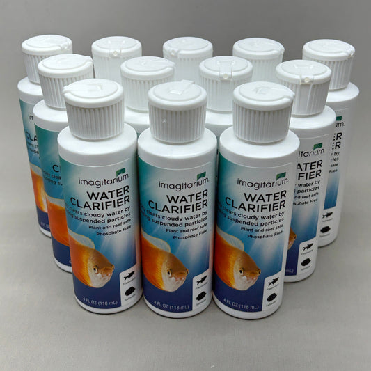 IMAGITARIUM Case of 12 Water Clarifier Freshwater & Saltwater 4OZ BB 06/25 (New)