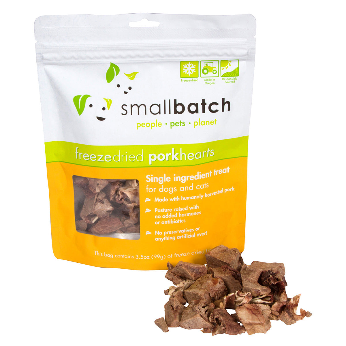 SmallBatch Pork Hearts Freeze-Dried Treats